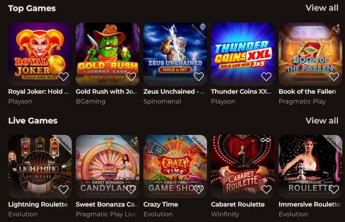 Roulettino Casino games